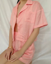 Laura Linen Set in Pink